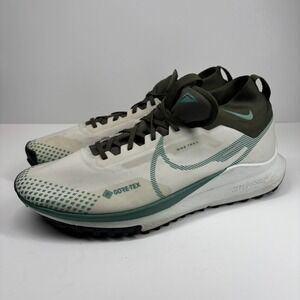 Nike React Pegasus Trail 4 GTX Mens 14 Light Bone Cargo Khaki Sneaker FB2193-001